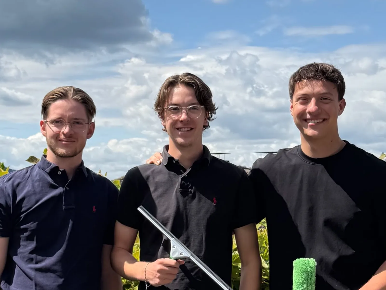 Das SoRein-Team: Moritz Osterhaus, Hugo Osterhaus und Jona Reinemann